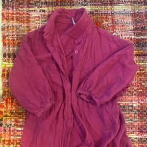 YFB Crinkle Button Down